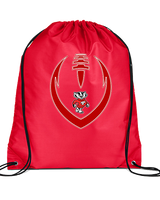 Tucson HS Girls Flag Football Full Football - Drawstring Bag
