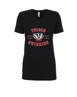Tucson HS Swim Curve - Womens Vneck