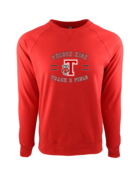 Tucson HS Track & Field Curve - Crewneck Sweatshirt