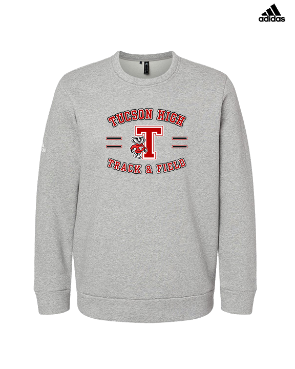 Tucson HS Track & Field Curve - Mens Adidas Crewneck