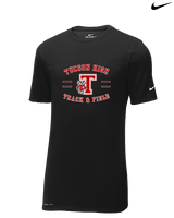Tucson HS Track & Field Curve - Mens Nike Cotton Poly Tee