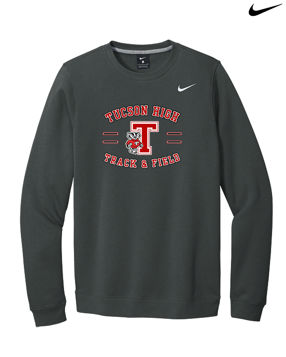 Tucson HS Track & Field Curve - Mens Nike Crewneck