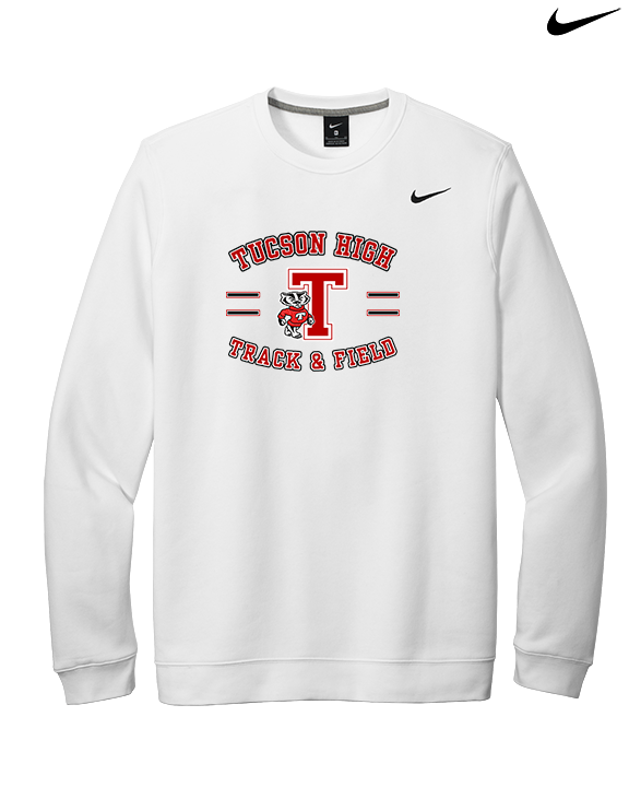 Tucson HS Track & Field Curve - Mens Nike Crewneck