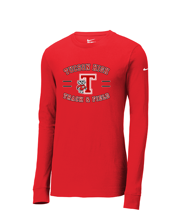 Tucson HS Track & Field Curve - Mens Nike Longsleeve
