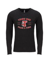 Tucson HS Track & Field Curve - Tri-Blend Long Sleeve