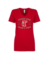 Tucson HS Track & Field Curve - Womens Vneck