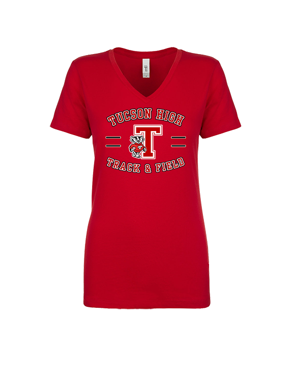 Tucson HS Track & Field Curve - Womens Vneck