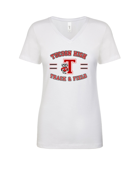 Tucson HS Track & Field Curve - Womens Vneck