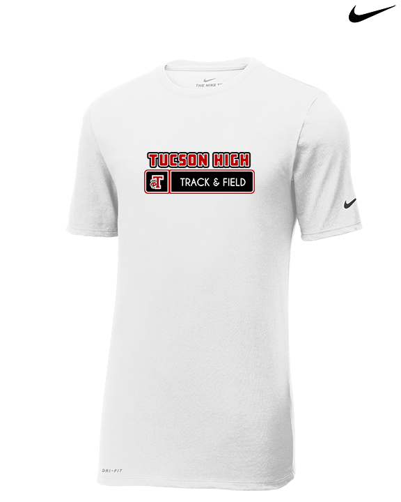 Tucson HS Track & Field Pennant - Mens Nike Cotton Poly Tee