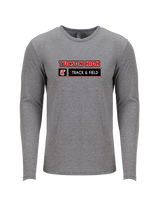 Tucson HS Track & Field Pennant - Tri-Blend Long Sleeve