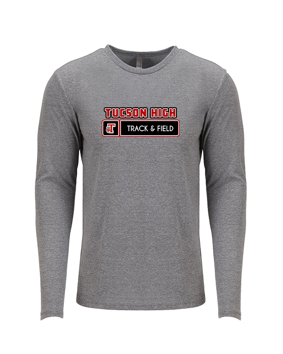 Tucson HS Track & Field Pennant - Tri-Blend Long Sleeve