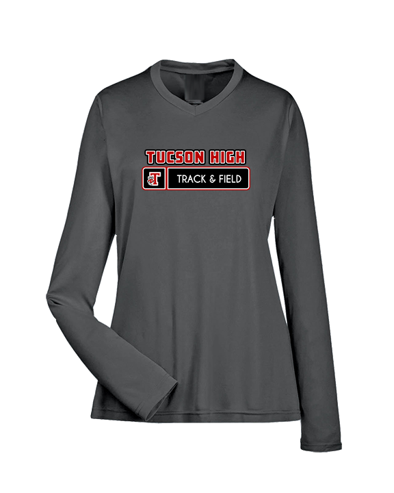 Tucson HS Track & Field Pennant - Womens Performance Longsleeve