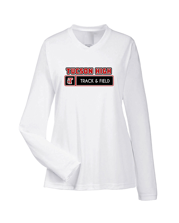 Tucson HS Track & Field Pennant - Womens Performance Longsleeve