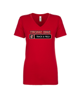 Tucson HS Track & Field Pennant - Womens Vneck
