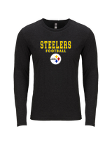 Tucson Steelers Football Block - Tri-Blend Long Sleeve