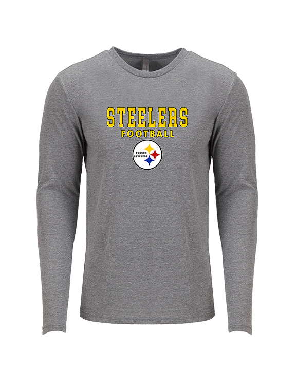 Tucson Steelers Football Block - Tri-Blend Long Sleeve