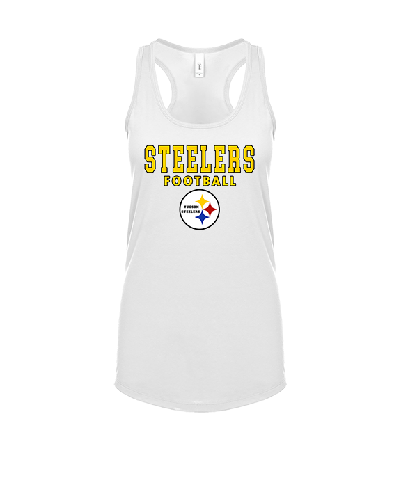 Tucson Steelers Football Block - Womens Tank Top