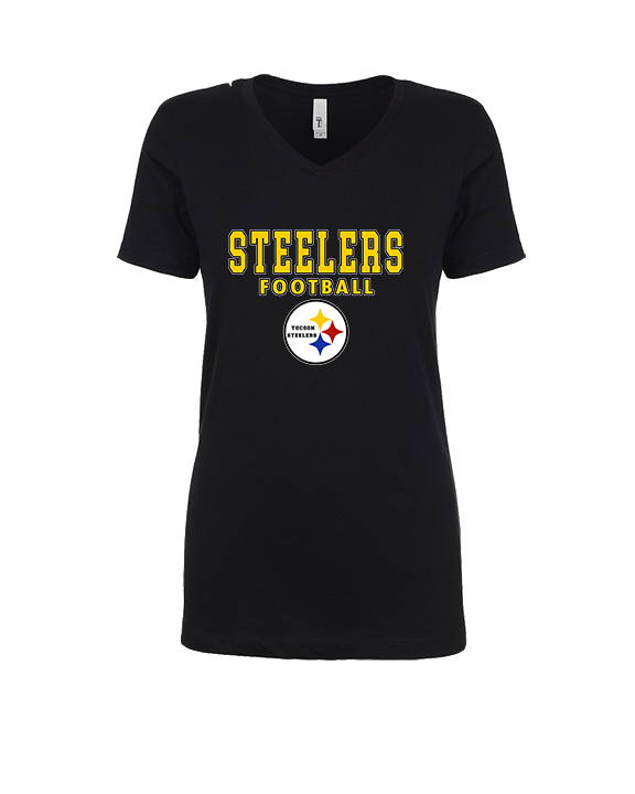 Tucson Steelers Football Block - Womens Vneck