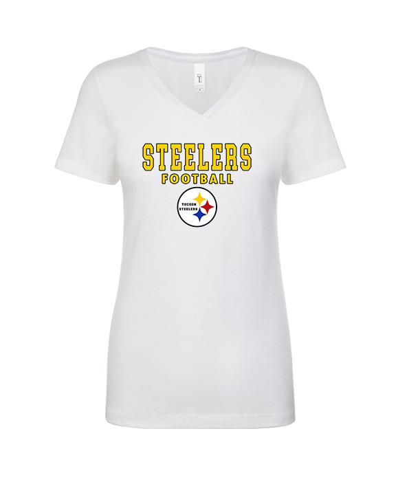 Tucson Steelers Football Block - Womens Vneck
