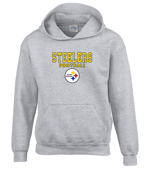 Tucson Steelers Football Block - Youth Hoodie