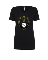 Tucson Steelers Football Full Football - Womens Vneck