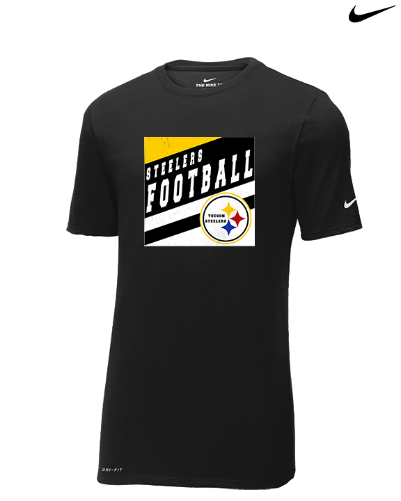 Tucson Steelers Football Square - Mens Nike Cotton Poly Tee