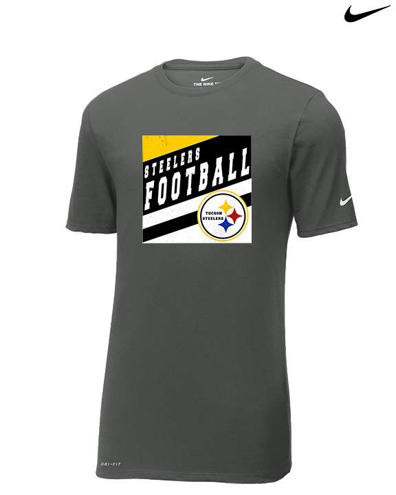 Tucson Steelers Football Square - Mens Nike Cotton Poly Tee