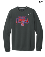Tucson Wildcats Football Football v2 - Mens Nike Crewneck
