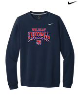Tucson Wildcats Football Football v2 - Mens Nike Crewneck