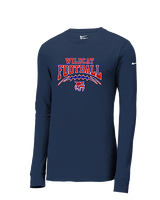 Tucson Wildcats Football Football v2 - Mens Nike Longsleeve