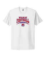 Tucson Wildcats Football Football v2 - Mens Select Cotton T-Shirt