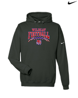 Tucson Wildcats Football Football v2 - Nike Club Fleece Hoodie