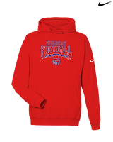 Tucson Wildcats Football Football v2 - Nike Club Fleece Hoodie