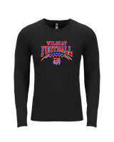 Tucson Wildcats Football Football v2 - Tri-Blend Long Sleeve