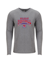 Tucson Wildcats Football Football v2 - Tri-Blend Long Sleeve