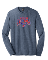 Tucson Wildcats Football Football v2 - Tri-Blend Long Sleeve
