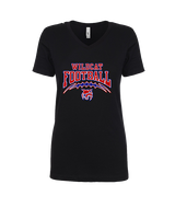 Tucson Wildcats Football Football v2 - Womens Vneck