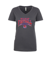 Tucson Wildcats Football Football v2 - Womens Vneck