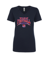 Tucson Wildcats Football Football v2 - Womens Vneck