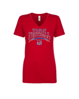 Tucson Wildcats Football Football v2 - Womens Vneck