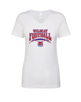 Tucson Wildcats Football Football v2 - Womens Vneck