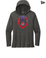 Tucson Wildcats Football Full Football v2 - New Era Tri-Blend Hoodie