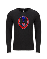Tucson Wildcats Football Full Football v2 - Tri-Blend Long Sleeve