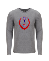 Tucson Wildcats Football Full Football v2 - Tri-Blend Long Sleeve