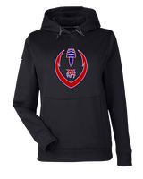 Tucson Wildcats Football Full Football v2 - Under Armour Ladies Storm Fleece
