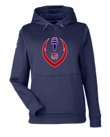 Tucson Wildcats Football Full Football v2 - Under Armour Ladies Storm Fleece