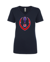 Tucson Wildcats Football Full Football v2 - Womens Vneck