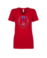 Tucson Wildcats Football Full Football v2 - Womens Vneck
