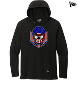Tucson Wildcats Football Skull Crusher - New Era Tri-Blend Hoodie