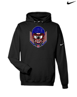 Tucson Wildcats Football Skull Crusher - Nike Club Fleece Hoodie